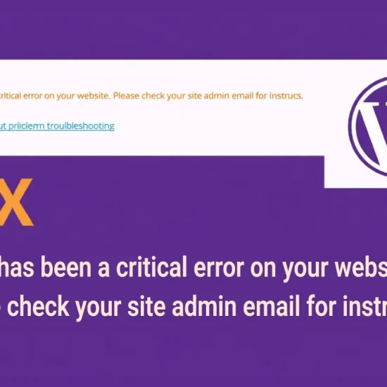 Critical errors on this WordPress website